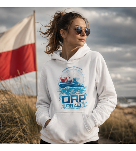 Damska bluza z kapturem ORP ORZEŁ
